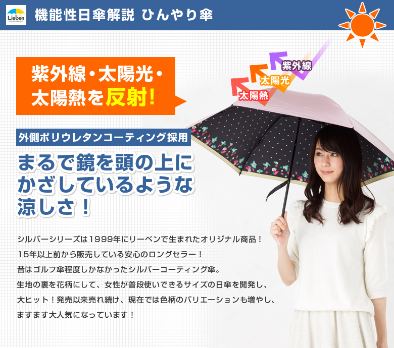 日光を反射するので涼しい