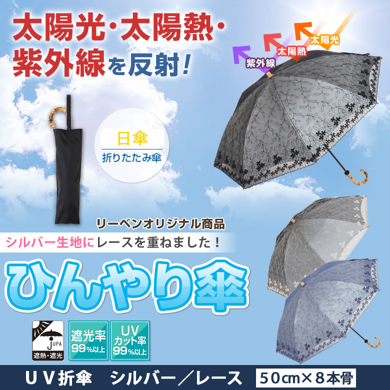 晴雨兼用日傘　レースとの2枚重ね　未使用