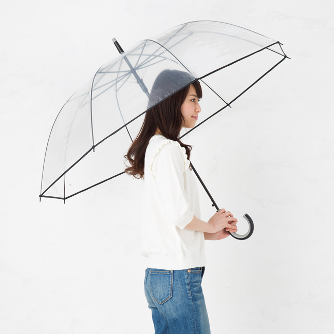滑りにくい手元のビニール傘 【1本】 スベラーズ ＰＯＥジャンプ傘 ジャンボ70cm 【日傘と傘の専門店リーベン】